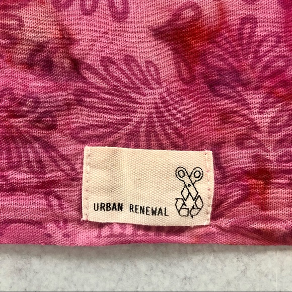 🌼 UO Urban Renewal Floral Batik Fringed Open Front Kimono Top OS - Picture 2 of 7